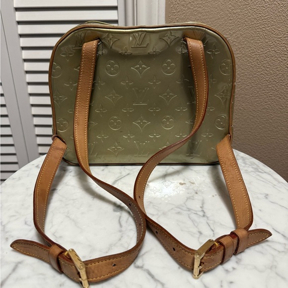 AUTH Louis Vuitton Murray gold Vernis Monogram Backpack - Picture 3 of 16
